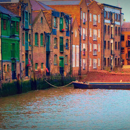 city citylife urban canal boathouse boat places colours people england